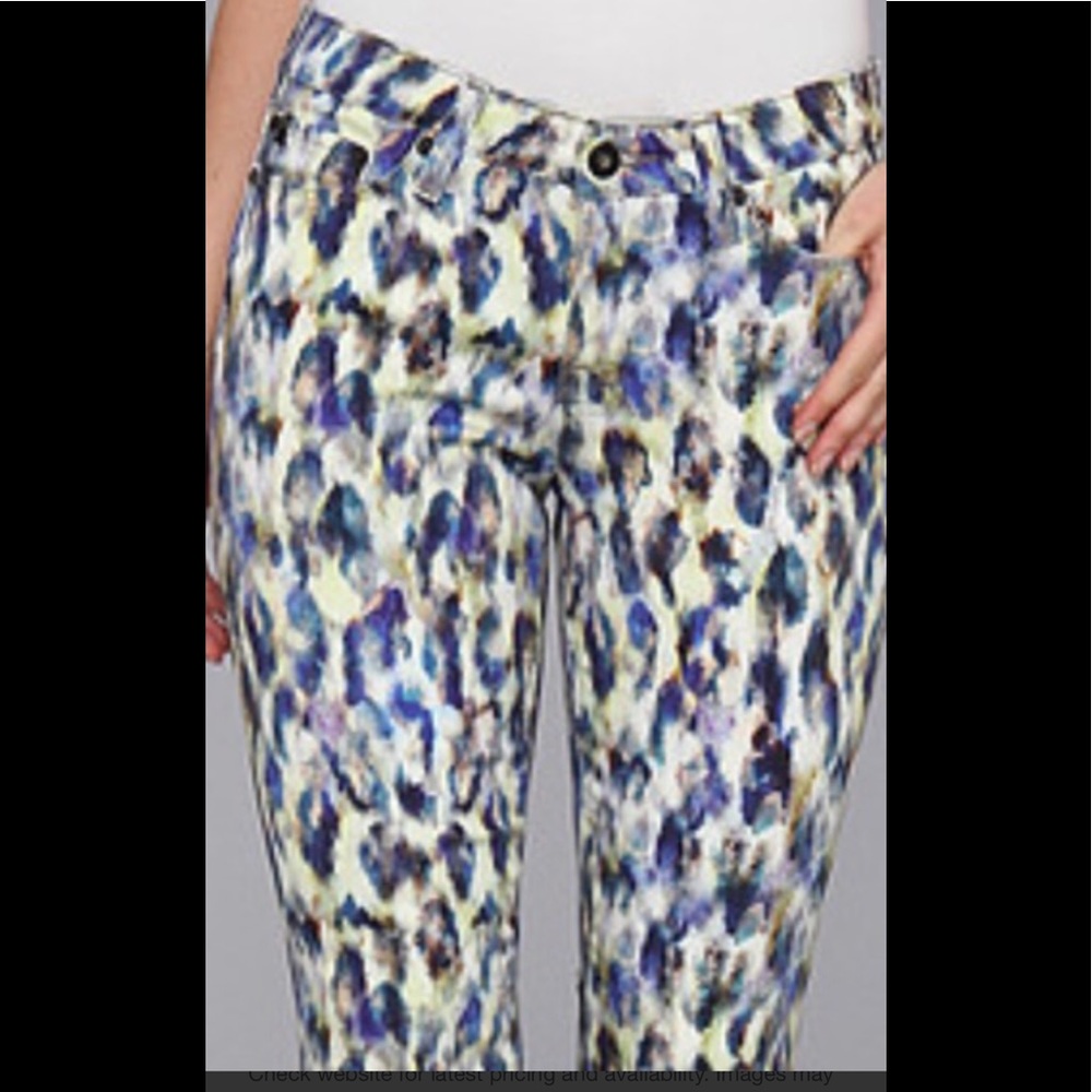 Big Star Watercolor Leopard Jeans NWT